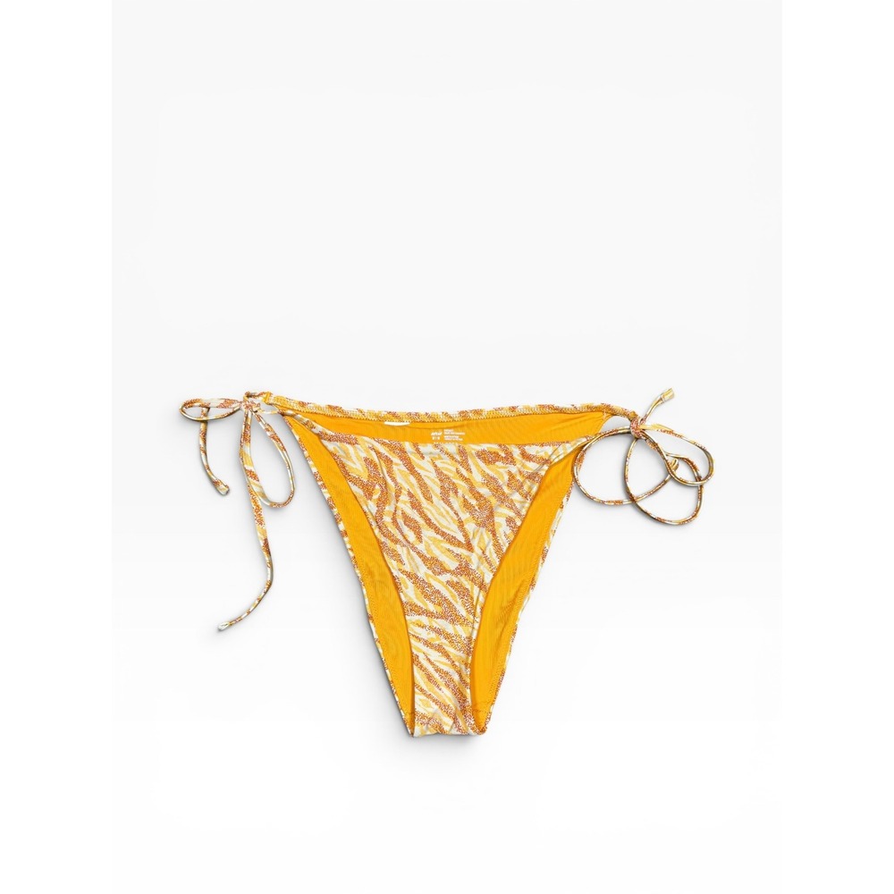 Aerie Yellow Animal Print Bikini Bottom‎ Size small